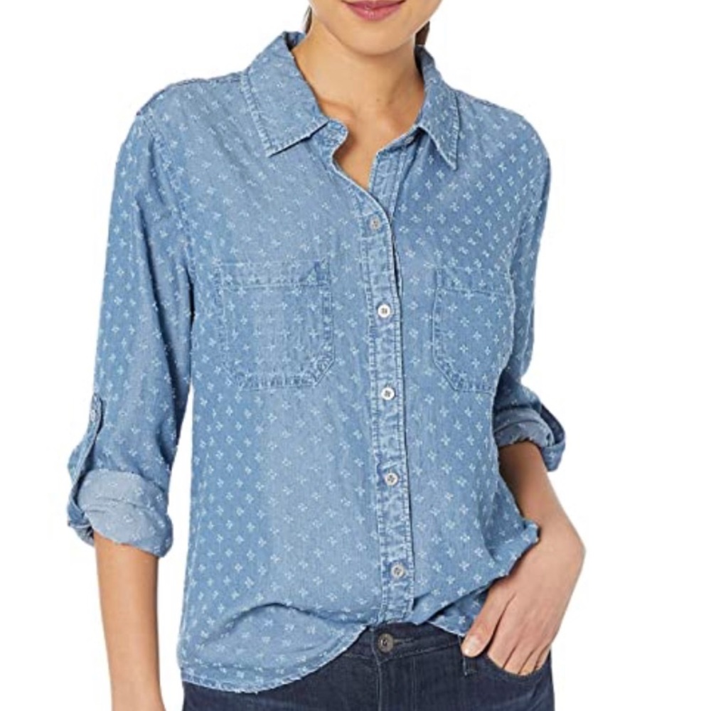 Liverpool Rolled Sleeve Top